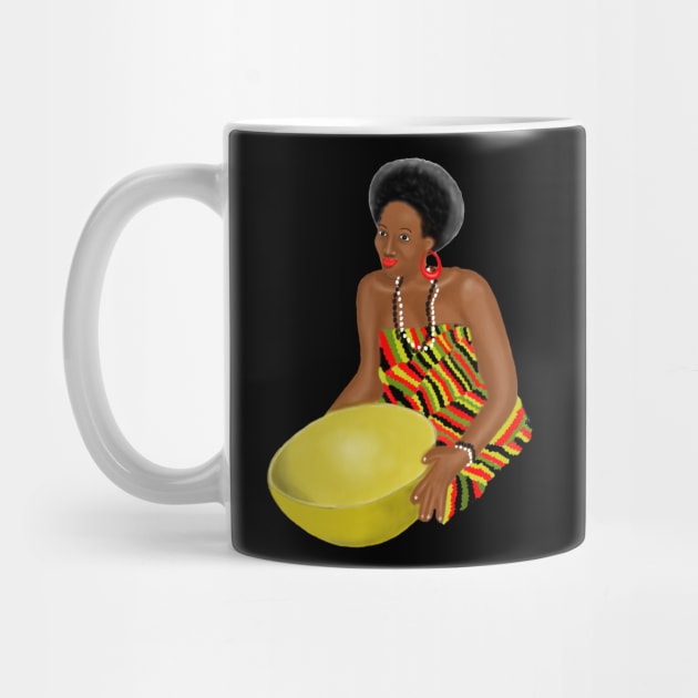 African Kente Girl by Merchweaver